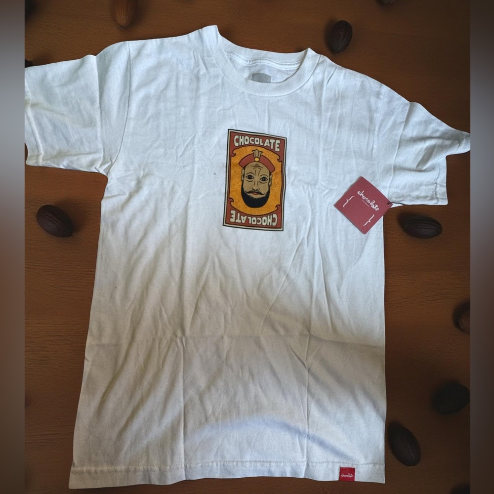 Chocolate Skateboards Magic Head Tee White Small Graphic Skate Streetwear